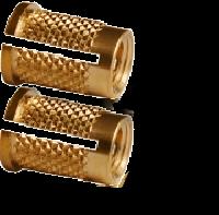 Expansion inserts Knurled Brass inserts Expansion moulding inserts